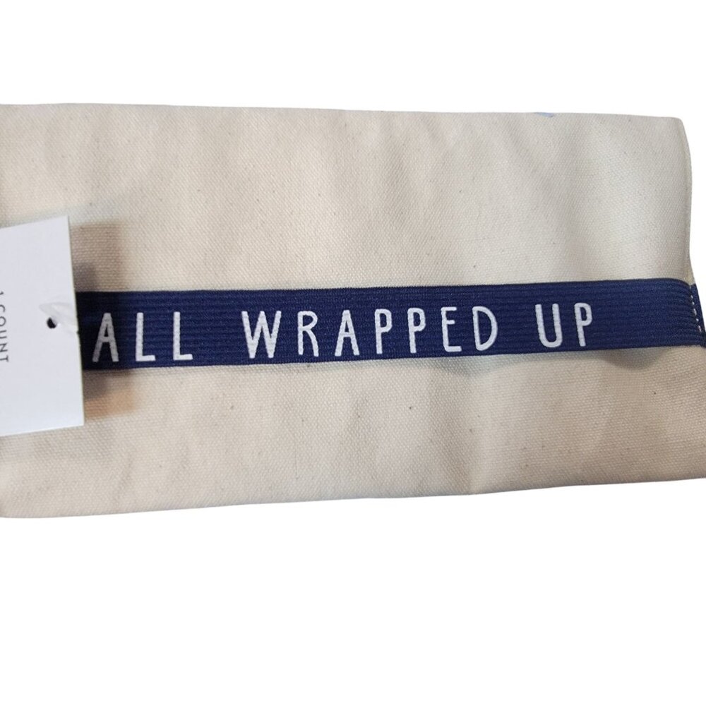 Natural Canvas Tech Organization Roll With Elastic Strap & Multiple Pockets